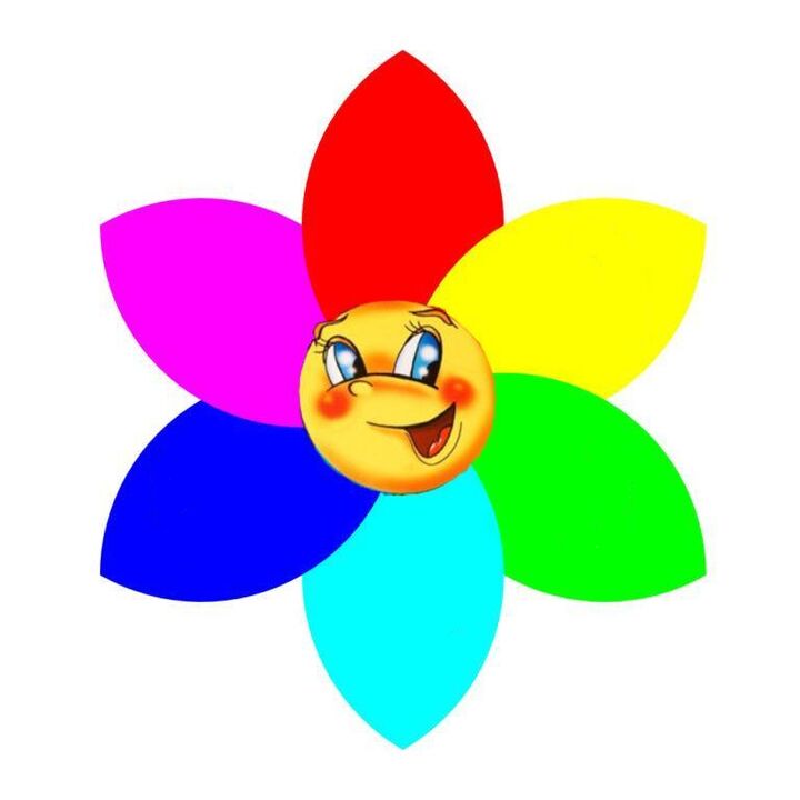 Cvijet od papira u boji sa šest latica od kojih svaka simbolizira mono-dijetu