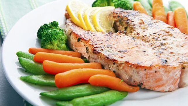 riba i povrće za ketogenu dijetu